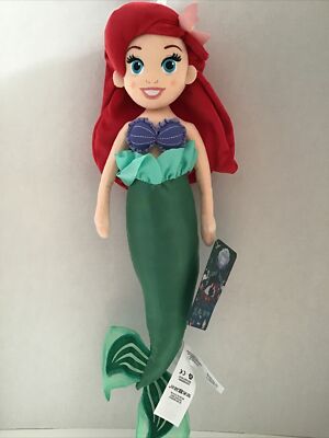 NEW Disney Store Princess ARIEL Soft Plush Doll Toy 20