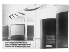 1982 Loewe TV Magazine Print Ad Spiegel Magazine German