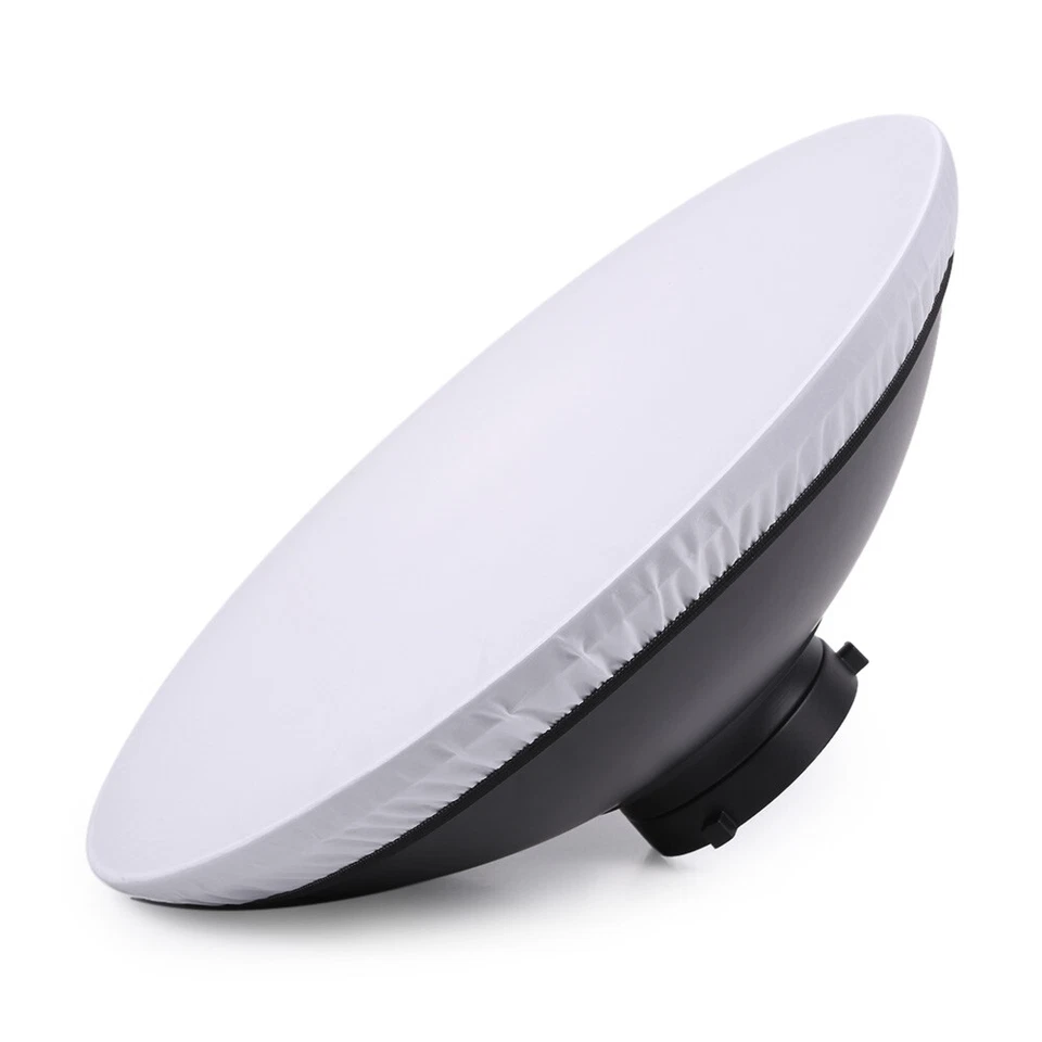 Bowens Mount Beauty Dish Diffuser Reflector + Honeycomb Grid + Soft Cloth V1U9 - Image 2 of 4