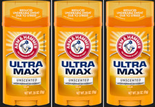 Arm  Hammer Ultramax Unscented Deodorant 2.6 oz, Pack Of 3