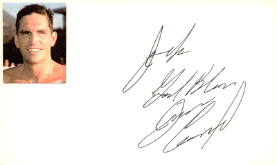 Jim Caviezel Signed Auto 3x5 Index Card Passion of the