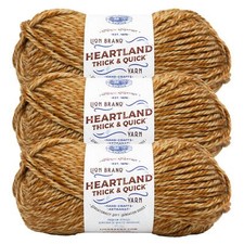 (3 Pack) Lion Brand Yarn 137-132AH Heartland Thick & Quick Yarn, Zilker