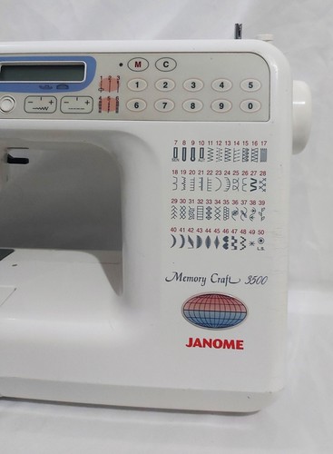 JANOME MEMORY CRAFT 3500 Computerised Sewing Machine with EXTRAS + COVER - Picture 4 of 18