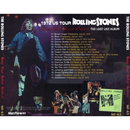 THE ROLLING STONES / KEEP YOUR MOTOR RUNNIN' 【1CD】 Ship Free NEW - Imagen 2 de 2
