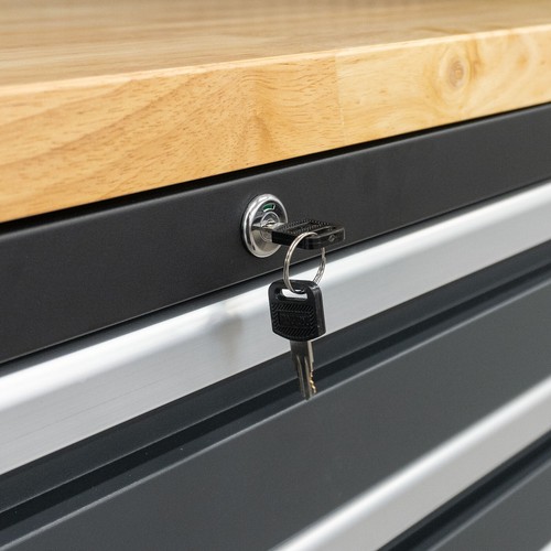 Weber modulares Werkstatt Schranksystem Werkstattwand Werkzeugwand 16-tlg grau - Bild 4 von 5
