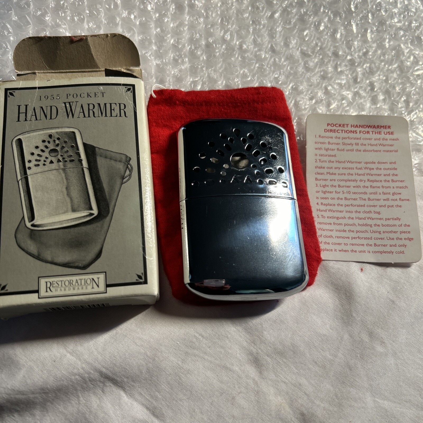 Restoration Hardware 1955 Pocket Hand Warmer -