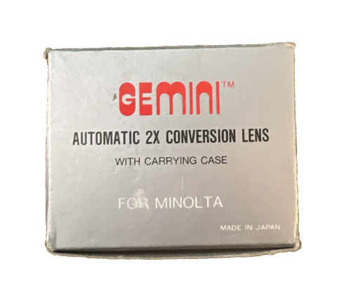 Vintage Gemini Automatic 2x Conversion Objektiv mit Tragetasche für Minolta Cam - Bild 4 von 7
