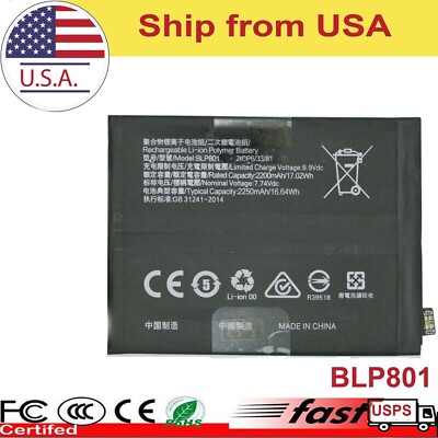 For T-Mobile 1+ OnePlus 8T+ Plus 5G KB2007 Replacement BLP801 Battery Part