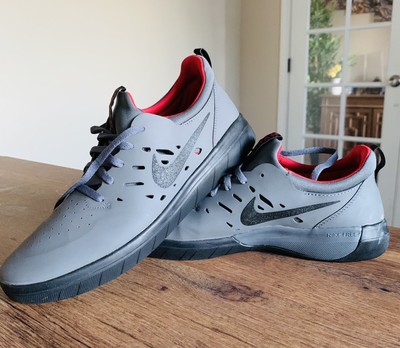 nike sb nyjah free dark grey gym red black