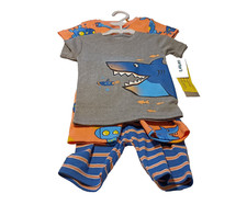 Carter's 4-Piece Sharks Pajama Set Size 3T