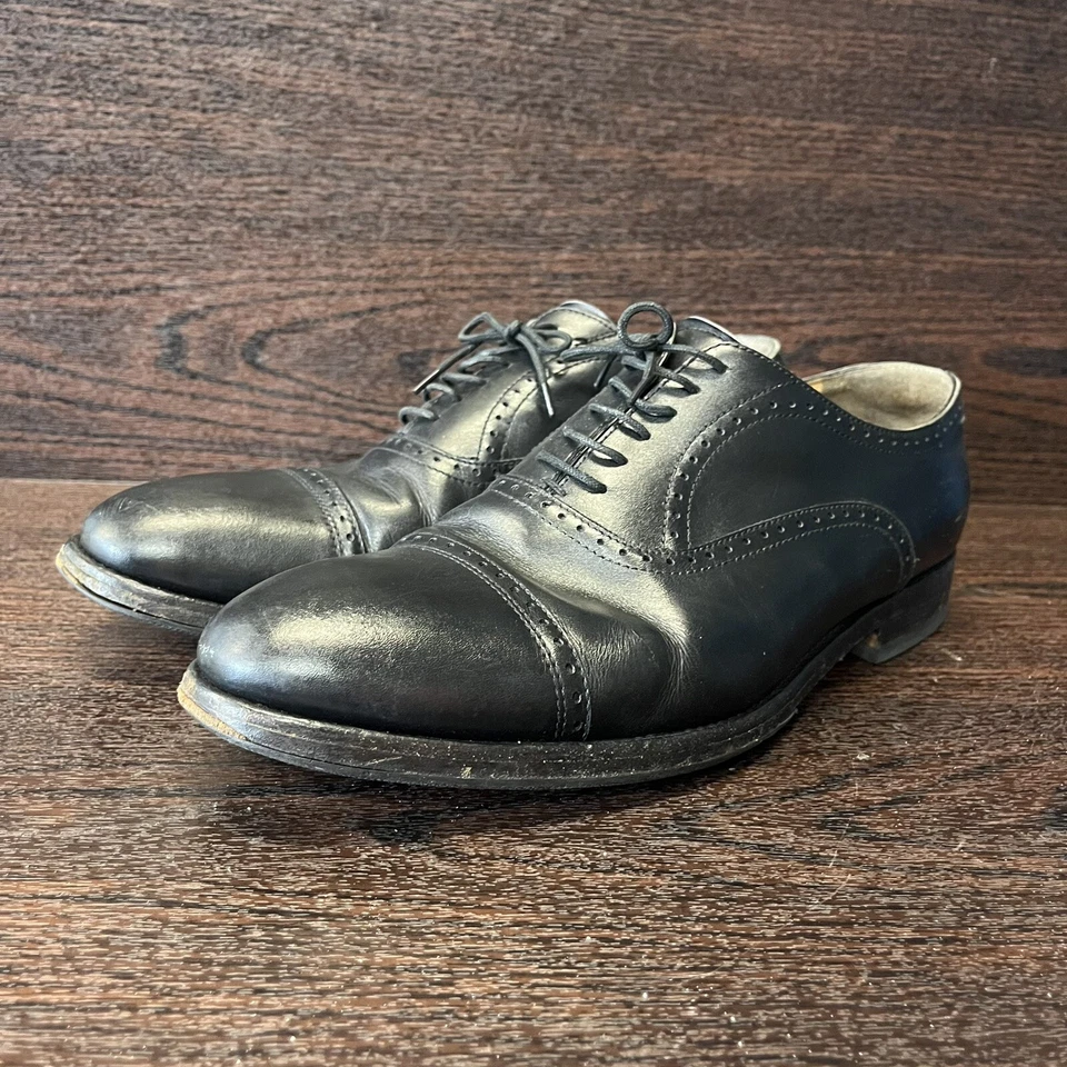 Zapatos de vestir Voltaire Heritage Regal para hombre negros de cuero Oxford talla 11 EE. UU. Foto 4 de 4