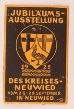 Town of Neuwied 1925 Commemorative Anniversary Expo German Poster Stamp Ad