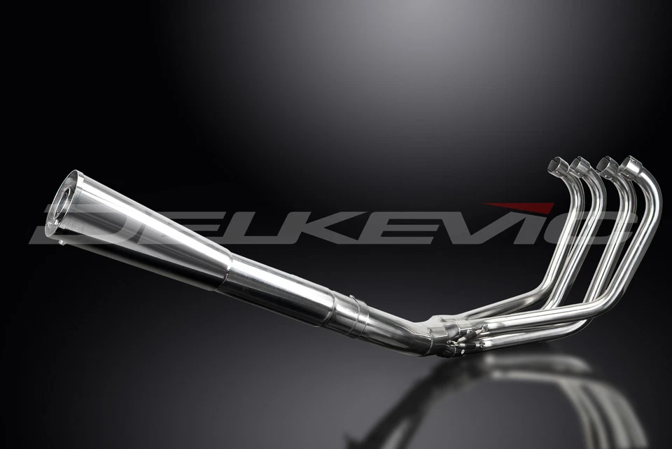 Honda CB750 CB750K 1969-76 полный выхлоп 4-1 нержавеющая сталь классический мегафон глушитель - Изображение 2 из 4