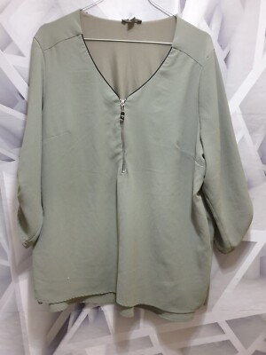 Damen Bluse Khaki  Grün   Gr. 44  C&A