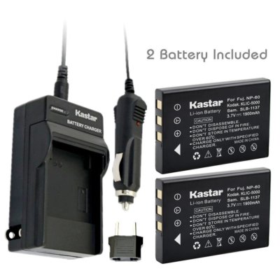 Fnp60 FNP60 Battery or Regular Charger for FUJIFILM FinePix F410, F410 Zoom ...