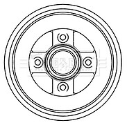 Borg & Beck BBR7242 Brake Drum