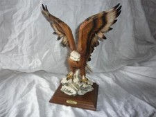 Fantastic Vintage A Belcari Flying Eagle On Rock - Capodimonte
