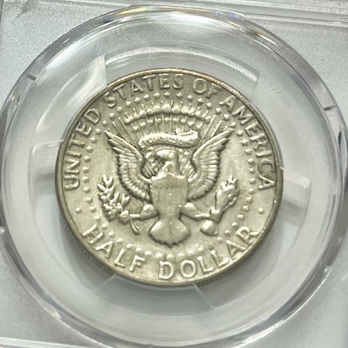 1972 D Kennedy Half Dollar No FG Variety FS901 PCGS AU Error Coin - Picture 9 of 14