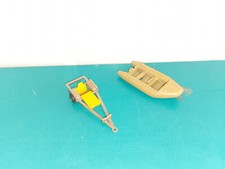 0303246 Voiture miniature Majorette remorque bateau canoé zodiac
