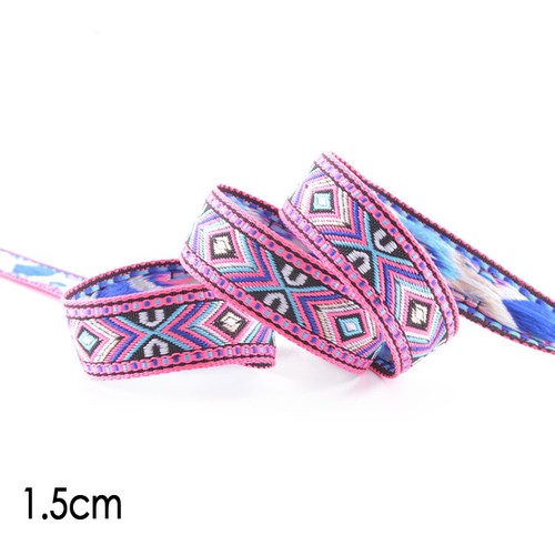 Jacquard Trim Braid or Embroidered Ribbon Craft Sewing Retro Boho Ethnic Scandi - Picture 187 of 276