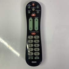 RCA Universal TV Remote Control Satellite Cable Stream RCRPS02GR R25394 Black