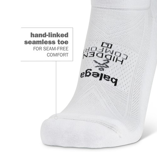 Balega Women/Men/Unisex Hidden Comfort Running Socks White - Picture 9 of 11
