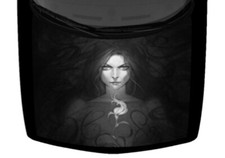 Fantasy Sexy Woman Grayscale Truck Hood Wrap Vinyl Car Graphic Decal 58x65 Usa