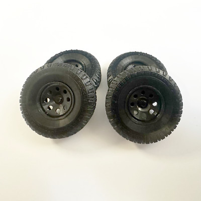 Resin 1/24 Scale:  17-Inch Baja Wheels W/ Mud Tires; Jeep, Truck