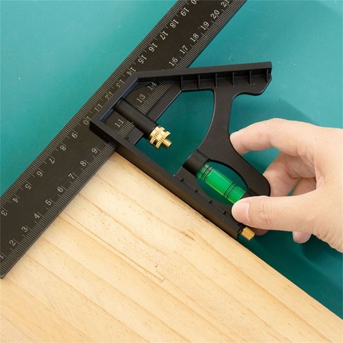 15/20/25cm Combination Right Angle Ruler Adjustable Square Ruler Woodworking