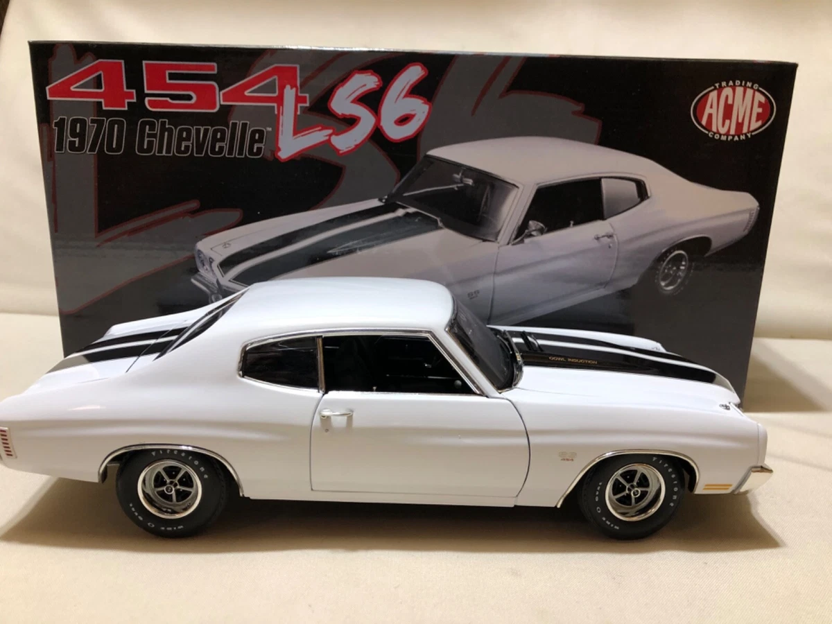 CHEVELLE WHITE 1970 CHEVROLET SS 454 LS6 DIECAST 1 18 ACME DIECAST
