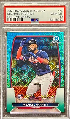 2023 Bowman Michael Harris II /225 Aqua Mega Box Mojo Rookie