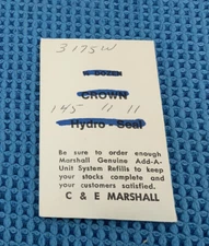 Mainspring 3175W C&E Marshall CO. Part # 5510J. (5.5 X 10 X 11) NEW OLD STOCK