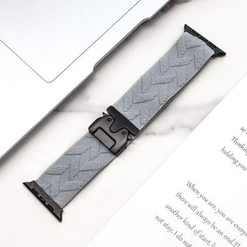 Braided Nylon Band Strap For Apple Watch Ultra 2 49mm Series 10 9 8 7 SE 6 5 4 3 - Picture 17 of 17
