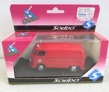 NIB SOLIDO VW VOLKSWAGEN RED PANEL VAN FIRE DEPTARTMENT 1/43 SCALE DIE CAST