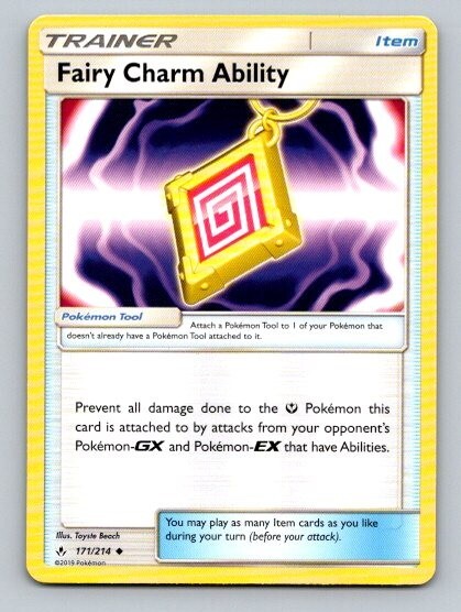 2019 Pokemon Card Unbroken Bonds Fairy Charm Ability 171/214