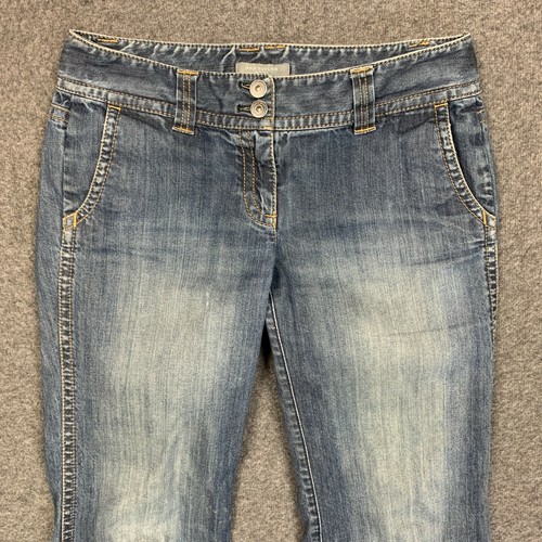 Jeans Ann Taylor 4P donna bootcut slim fit blu denim vita bassa 29x29 difettoso - Foto 2 di 12