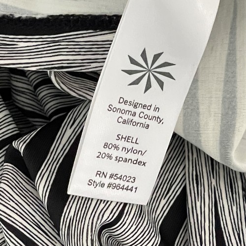 Athleta Size Medium Woman's Black White Gray Halter Athletic Casual Dress - Picture 8 of 9