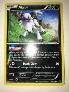 Pokemon TCG Absol Roaring Skies 40/108 Reverse Holo Rare LP/NM
