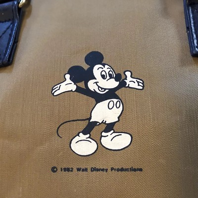 Walt Disney Travel Co Travel Bag 1982 Mickey Mouse Vintage Luggage  