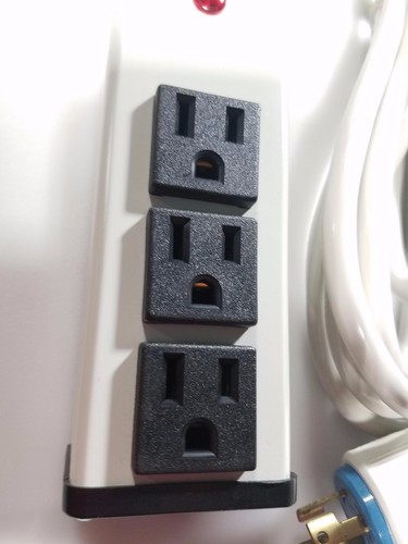 Sentrex 3 Outlet High Performance Surge Protector 15 foot Cord (Putty White) - Picture 4 of 4
