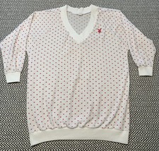 Vintage Playmate Playboy V-Neck Thermal Long Sleeve Lounge Sleepwear Pajama OSFA