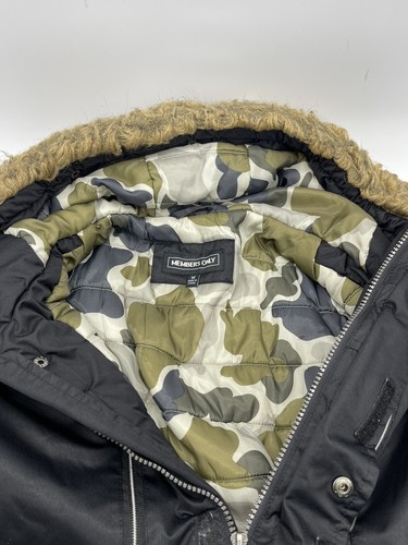 Woman’s M Black Members Only Camp Lining Faux Fur Hood Trim - Picture 9 of 15