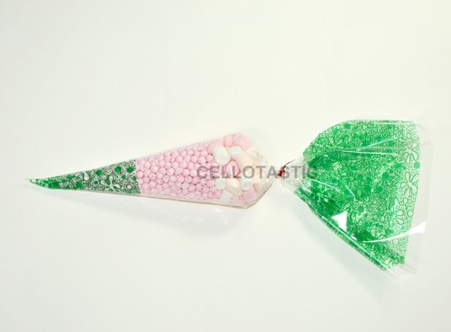 Cone Cello Bags for Party, Favor, Treat, Sweet Candy Gift Empty Bags Large 18x37 - Picture 10 of 11