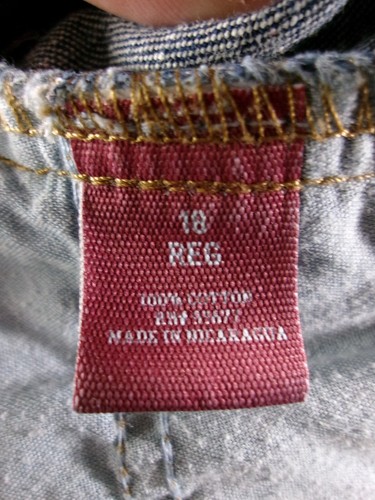 Arizona Jean Youth 16 Blue Regular Straight Leg Causal Dark Wash Faded 28X29 - Picture 13 of 15