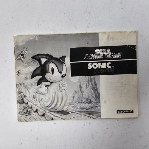 Sega Game Gear Manual Instruction Booklet Spare Original Paperwork - Picture 10 of 11
