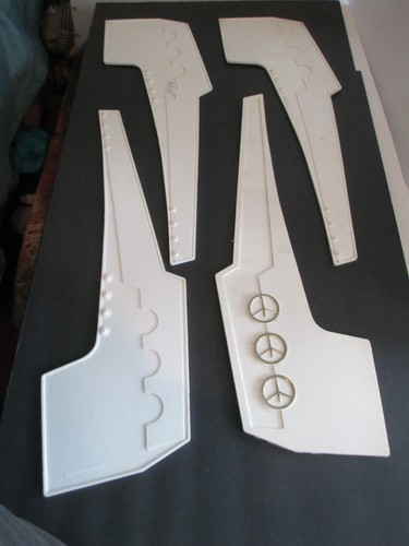 NOS VINTAGE WHITE GM Ford Dodge Mopar 1970's MUD FLAPS SPLASH GUARDS VINYL D7 - Picture 10 of 10