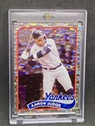 Aaron Judge RARE CRACKED  ICE REFRACTOR INVESTMENT CARD TOPPS  YANKEES MVP MINT