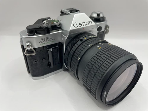 Canon AE-1 PROGRAM silver SLR Film Camera OSAWA MC 35-70mm f/3.5-4.5 JAPAN