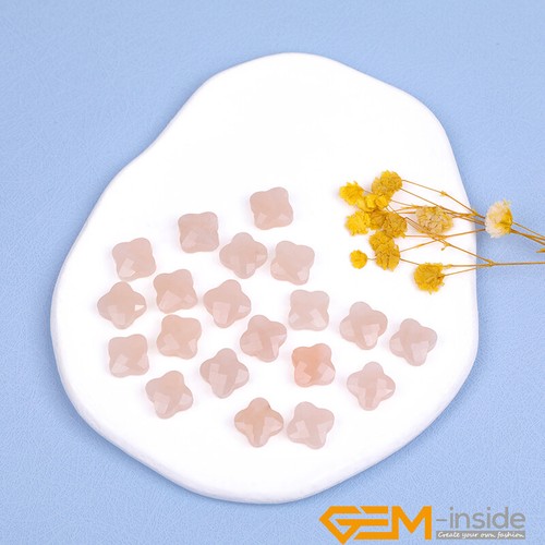 12mm Assorted Clover Flower Gemstones Faceted Loose Beads Jewelry Making 15" AU - Bild 54 von 126