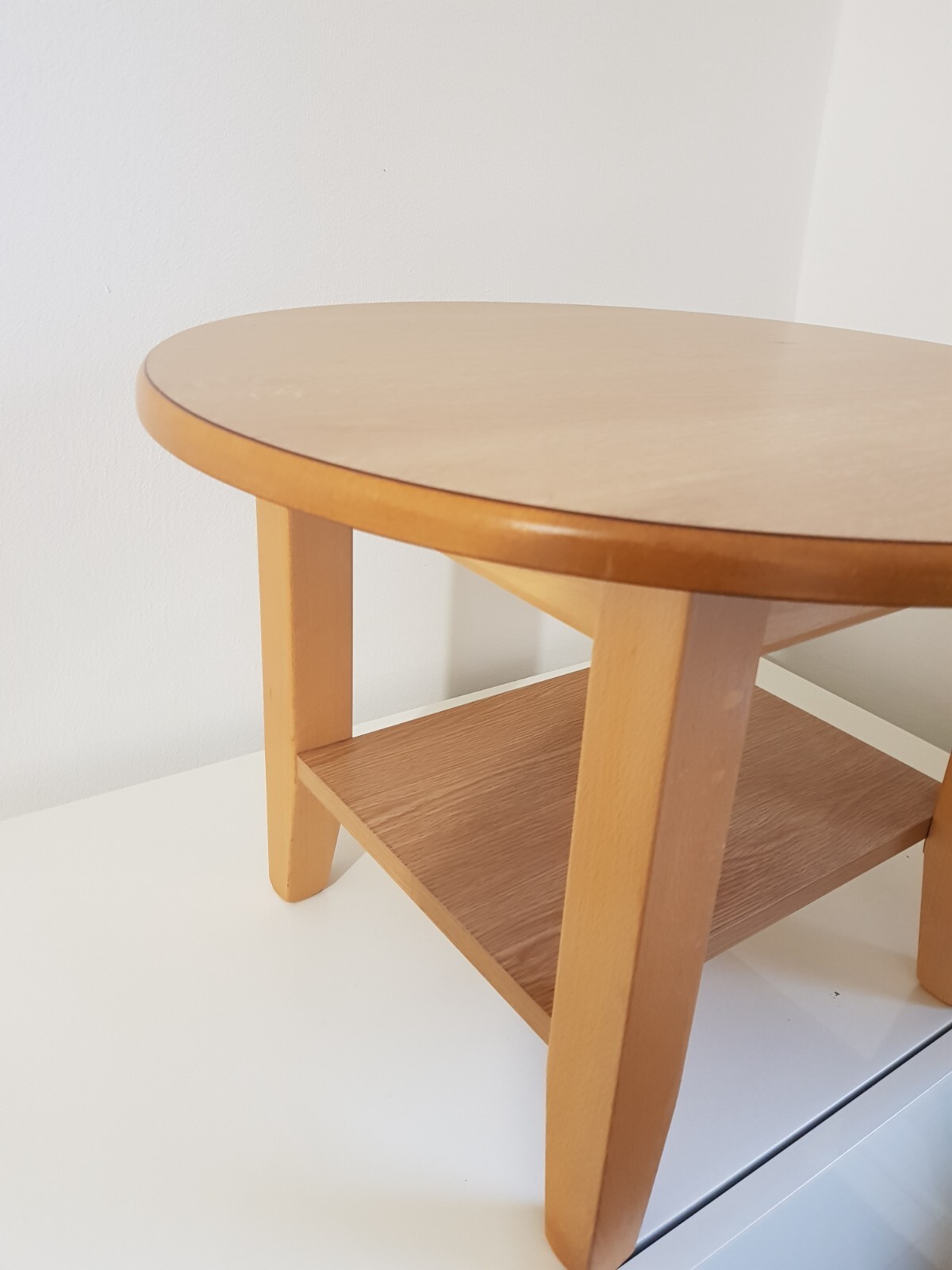 RETRO BEECH SMALL COFFEE TABLE eBay